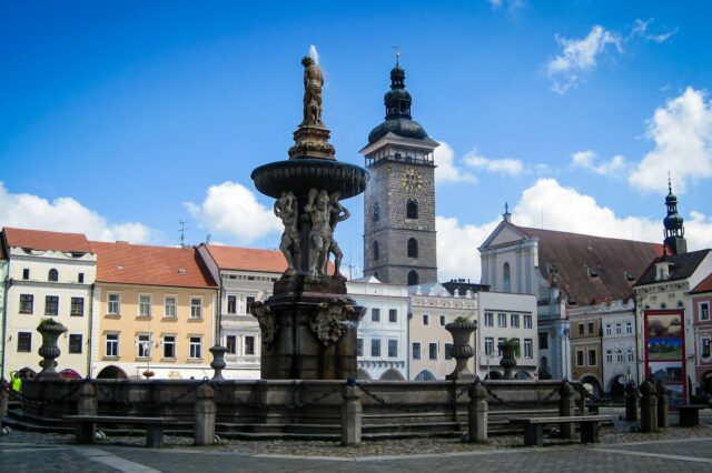 Largest square in Czech Republic in České Budějovice