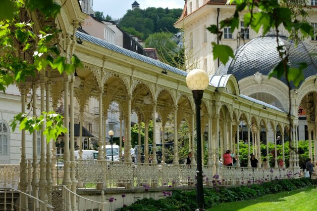 The main colonnade in Karlovy Vary.