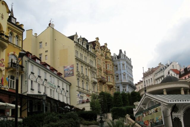 The beautiful architecture found in Karlovy Vary (Karlsbad) spa town in western Czech Republic.