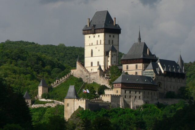 Karlštejn Castle is the number one day trip out of Prague, Czech Republic.