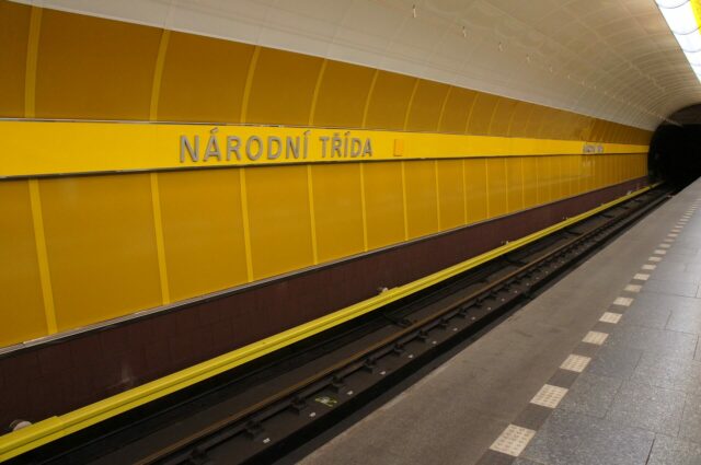 Národní třída Metro Stop in Prague, Prague Public Transport