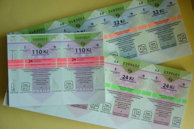 Tram, bus and metro tickets for Prague's public transport system