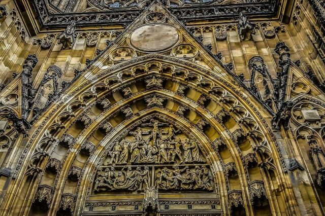 A gothic church in Prague.